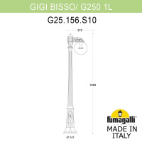 Садово-парковый светильник FUMAGALLI GIGI /G250 1L G25.156.S10.BYE27