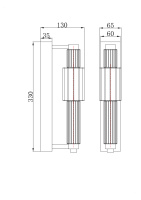 Настенный светодиодный светильник Maytoni Verticale MOD308WL-L9GR3K