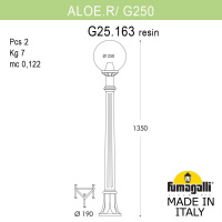 Ландшафтный светильник FUMAGALLI ALOE`.R/G250 G25.163.000.BZE27