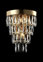 Настенный светильник Crystal Lux Abigail AP3 GOLD/TRANSPARENT