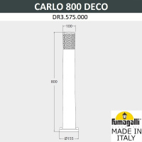 Ландшафтный светильник FUMAGALLI CARLO DECO 800 DR3.575.000.WXU1L
