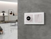 Комплект механизма терморегулятора с цифровым дисплеем с подсветкой и датчиком для теплого пола 16A-250V Ambrella Volt Alfa MA205810 Комплект механизма терморегулятора с цифровым дисплеем с подсветкой и датчиком для теплого пола 16A-250V Ambrella Volt Alfa MA205810