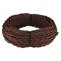 Ретро кабель витой 3х1,5 коричневый 20 м Werkel W6453214 4690389165535 a051404