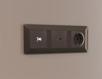 Комплект механизма TV розетки SAT 5-2400MHz 3.5dB Ambrella Volt Alfa MA643050 Комплект механизма TV розетки SAT 5-2400MHz 3.5dB Ambrella Volt Alfa MA643050