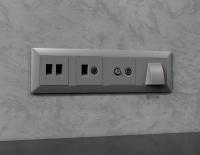 Комплект механизма розетки компьютерной + TV оконечной RJ-45 (8P8C) CAT6/50-870 MHz 1dB с автоматической защитной шторкой Ambrella Volt Alfa MA512510 Комплект механизма розетки компьютерной + TV оконечной RJ-45 (8P8C) CAT6/50-870 MHz 1dB с автоматической защитной шторкой Ambrella Volt Alfa MA512510