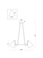 Люстра подвесная Freya Falke Market FR8001PL-03WG Люстра подвесная Freya Falke Market FR8001PL-03WG