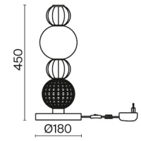Настольная светодиодная лампа Maytoni Collar MOD301TL-L18G3K