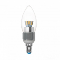 Лампа светодиодная диммируемая Uniel E14 5W 4500K прозрачная LED-C37P-5W/NW/E14/CL/DIM 08746