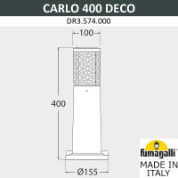 Ландшафтный светильник FUMAGALLI CARLO DECO 400 DR3.574.000.AXU1L